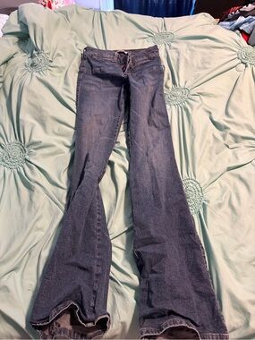 Mavi Audrey Flare Jeans in Dark Blue Denim